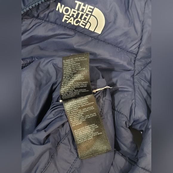 NORTHFACE SIZE 7/8 Puffer Jacket Navy - Picture 8 of 10